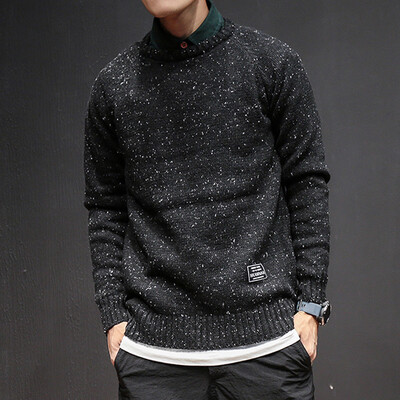 

Toponeto Mens Autumn Winter Casual Pullover O-Neck Long Sleeve Knitted Sweater Tops