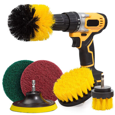 

6pcs Drill Brush Scouring Pad Attachments for Bathroom Kitchen Cleaning