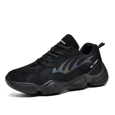 

Wearable&comfortable mens shoes sports shoes thick bottom ins old shoes fashion super fiber mesh running shoes tide