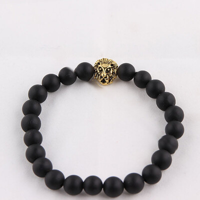 

Europe Style Volcanic Stone Natural Stone Bead Bracelets Womens Fashion Bracelet 1 Piece