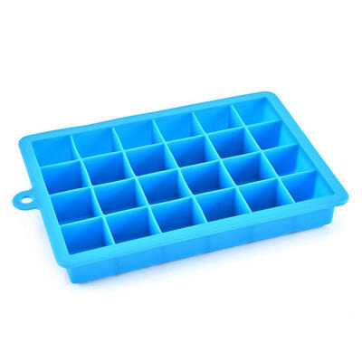 

24 Grids Silicone Ice Cube Mold Tray DIY Ice Cream Dessert Mould with Cover