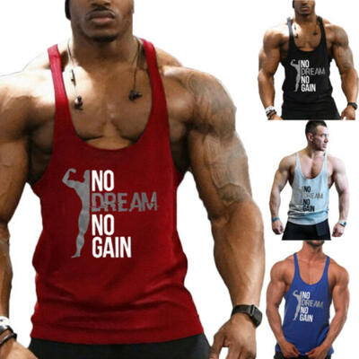 

Bodybuilding Tank Top Gym Sports Stringer Workout Vest Singlet Men Fitness Shirt