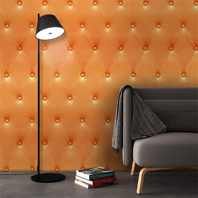 

Gobestart 3D Vintage Leather textured wallpaper PVC Mural Realistic Look Waterproof