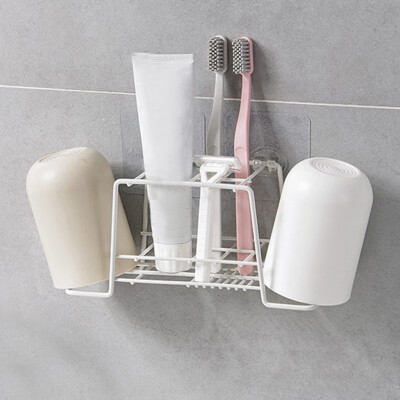 

〖Follure〗Toothbrush Spinbrush Wall Mount Suction Holder Stand Rack Home Bathroom