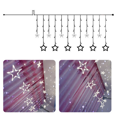 

Star Curtain Fancy LED String Light for Wedding Room Hotel Decor