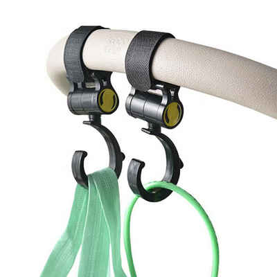 

2PcsSet Plastic Magic Stick Baby Stroller Hook Pushchair Hanger Baby Car Carriage Rotate 360 Hook