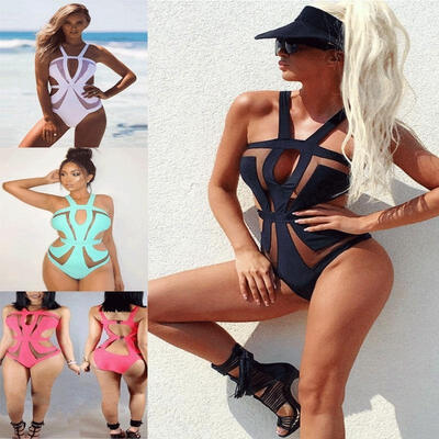 

Fashion Women Bikini Set Bandage Push-up Padded Bra Triangle Swimsuit Swimwear