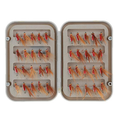 

3240pecs Fly Fishing Hook Fly Fishing Flies Feather Bait Lures Nymph Dry Flies Wet Flies