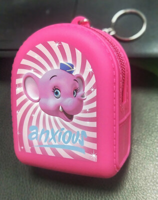 

AT MOUSE color cartoon pattern silicone coin purse zipper wallet ladies jewelry headset storage bag 11914