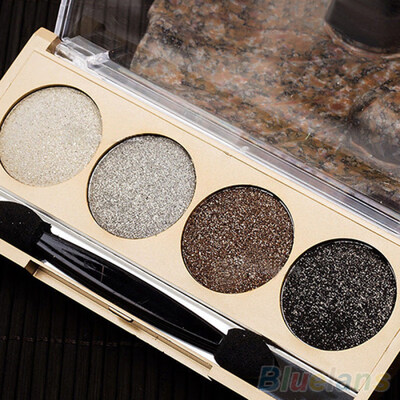 

4 Colors Pro Makeup Cosmetic Eyeshadow Quad Smoky Shimmers Eye Shadow Palette