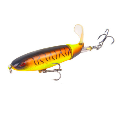 

New Hot 13g Fishing Lure Artificial Fish Shape Lifelike Propeller Tractor Hard Bait With 2 Treble Hooks