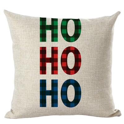 

Siaonvr Merry Christmas Pillow Cases Linen Sofa Cushion Cover Home Decor Pillow Core