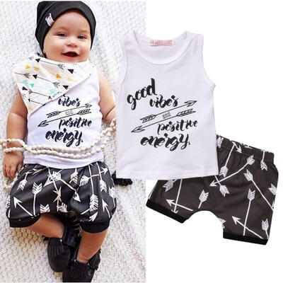 

Infant Kids Baby Boy T-shirt TopsShorts Pants Summer Outfits Clothes Set