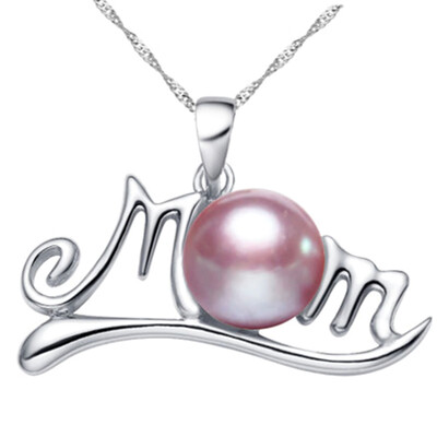 

Mother Charming Gift Fashion Pearl Necklace Accessory Mom Jewelry Pendant Elegant Day Gift