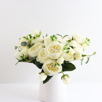 

Gobestart Korean Style Small Bunch Of Roses Artificial Fower Fake Flowers Home Wedding