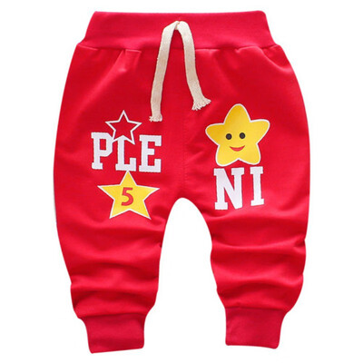 

New Autumn Toddlers Kids Boy Cartoon Letter Print Pant Baby Long Pants Trousers Bottoms