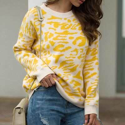 

〖Follure〗Womens Fashion Solid Casual O-Neck Shoulder Pocket Knitted Sweater Knitwear Top