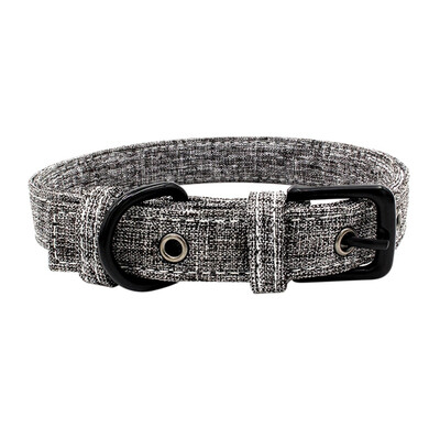 

Dog Adjustable Collars Double Thick Canvas Deluxe Small Medium Dog Collar Simple Solid Color Design Pet Necklace For Chihuahua