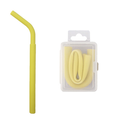 

Toponeto Portable Reusable Washable Food Grade Silicone Drinking Bent Straws With Box