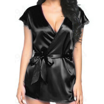 

Sexy-Lingerie-Panty-Sleepwear-Women-Dress-Robe-Lace-Babydoll-Nightwear Chemise