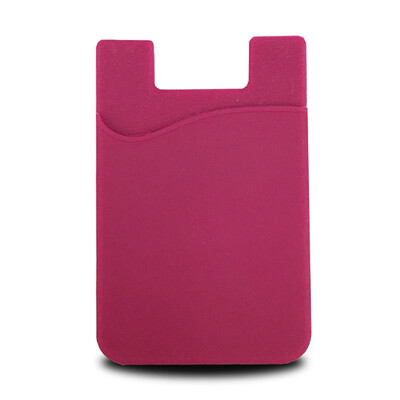 Silicone u-shaped card case for mobile phone