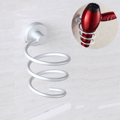 

Siaonvr Wall Hair Dryer Rack Space Aluminum Bathroom Wall Holder Shelf Storage