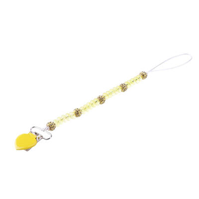 

Baby Pacifier Clips Newborn Love Crystal Nipple Soother Holder Necklace
