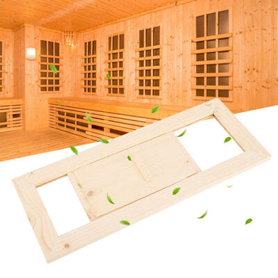 

Greensen Wooden Rectangle Air Vent Grille Ventilation Steam Room Sauna Accessory