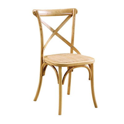 

Hot selling soild wood cross x back dining chair
