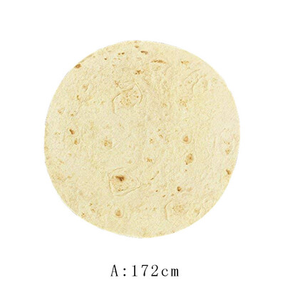 

Gobestart Comfort Food Creations Burrito Wrap Blanket Perfectly Round Tortilla Throw