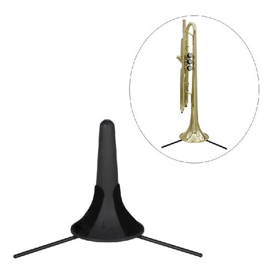 

Portable Trumpet Tripod Stand Holder Support ABS Material with Detachable Metal Leg