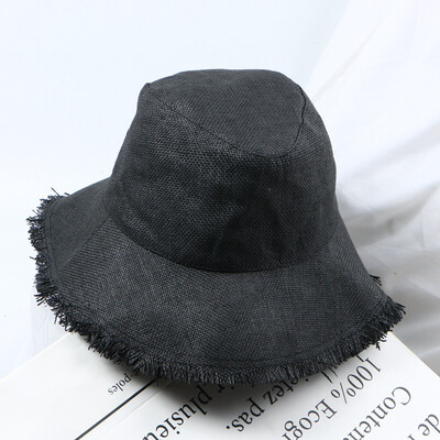 

Spring&summer sun hat women travel hand-crochet edgy straw hat can fold the sun hat large eaves pure color beach hat tide