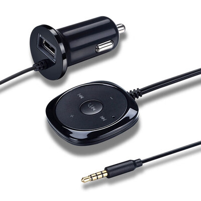 

Bluetooth Aux Wireless Car Kit Music Receiver 35mm Adapter Handsfree LED Car AUX Speaker with USB Car Charger For Phone 6 7 New
