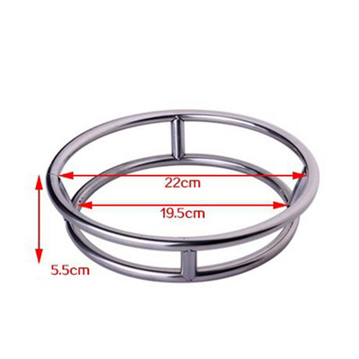 

Stainless Steel Wok Ring Wok Cabinet Thick Double Layers Anti-Scalding Insulation Pot Pad Kitchen Ring Pot Rack Storage Rack