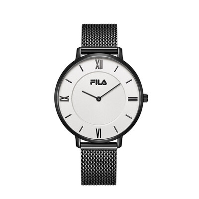 

FILA Watch Mens 40mm White Dial Milanese Stainless Steel Strap Trend Sports Mens Quartz Student Watch FLM38-616-303