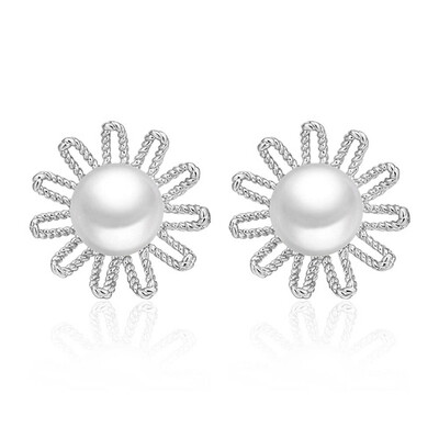 

New Arrivals Women New Fashion Pearl Earring Flower Shape Elegant Earring