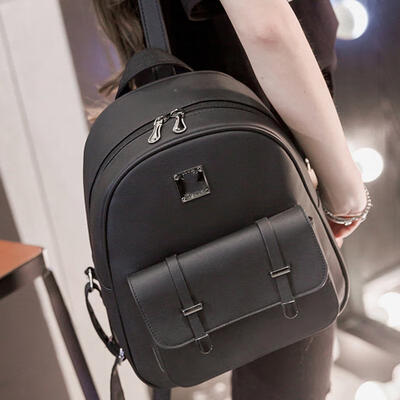 

Women Backpack Fashion PU Leather Shoulder Bag Casual School Bags For Teenager Girls College Tide Travel Backpack Bags