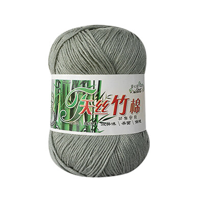 

Gobestart New Bamboo Cotton Warm Soft Natural Knitting Crochet Knitwear Wool Yarn 50g A