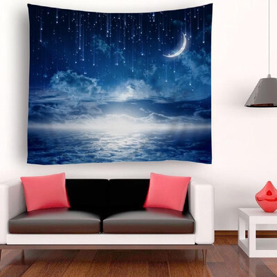 

Tapestry Wall Hanging Scenery Tapestries Starry Sky Tapestry for Bedroom Living Room Dorm 512"X591"