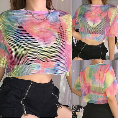 

Starmoon Women Fashion Casual Short Sleeve Turtleneck Print Short Tops T-Shirt Blouse