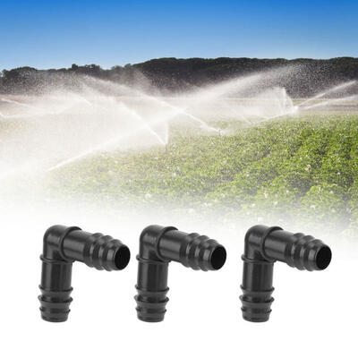 

Greensen 100 pcs Barbed Insert Plastic Water Pipes Elbow Connector PE Pipe Bending Accessories