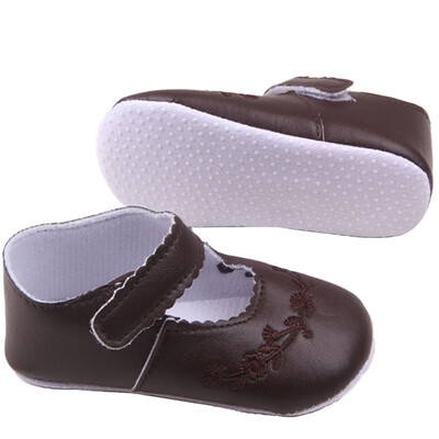 

Kid Girl Pu Leather Princess Crib Shoesborn Comfy Outdoor Baby Shoe 0-1 Years 4 Colors