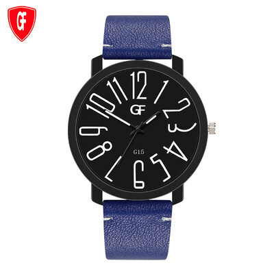 

Gobestart Hot Man Leather Watch Whatever Late Anyway Letter Watches New Pointer Glow