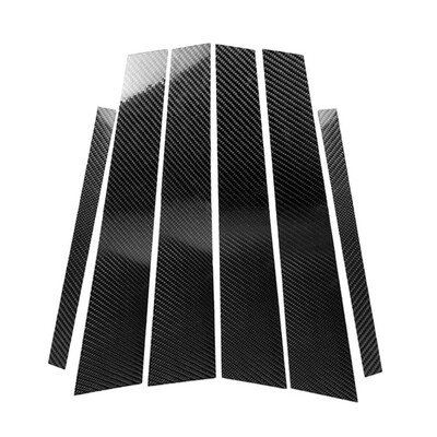

6pcsset Carbon Fiber Window Column B Pillar Cover Replacement For BMW 3 Series F30 2013-2017