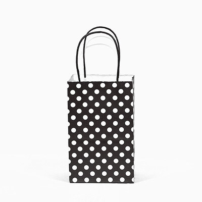 

FUNNYBUNNY Premium Quality Natural Brown Kraft Bag Birthday Party Gift Favor Bag Set Biodegradable Paper