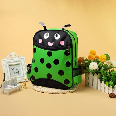 

New Kids Unisex Backpack Cartoon Animal Beetle Print Zipper Adjustable Straps Children Boys Girls Schoolbag