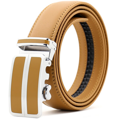 

leather strap male automatic buckle belts for men authentic girdle trend mens belts ceinture Fashion designer men jean belt Y3