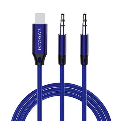 

35mm Male Aux Audio Cable for iPhone 78 to Car Stereo Speaker Headphone