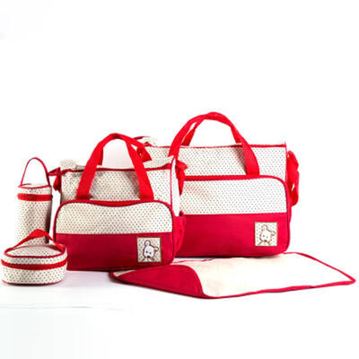 

5pcs Baby nappy changing bag set Cute diaper bags Mummy Handbag set