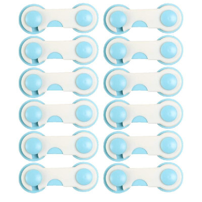 

12Pcs Child Security Protective Device Kids Box Drawer Cupboard Cabinet Wardrobe Door Fridge Safety Lock Safety Buckle